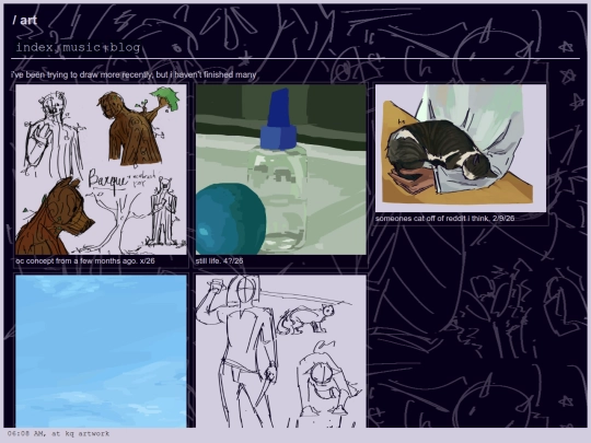 art page screenshot