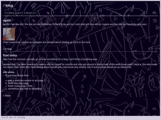 blog screenshot