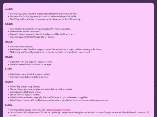 changelog screenshot