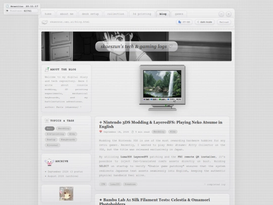 blog screenshot