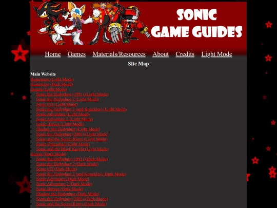 site-map-dark screenshot