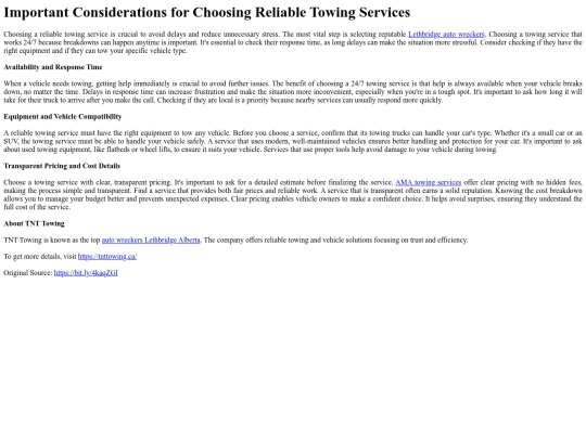 ImportantConsiderationsforChoosingReliableTowingServices screenshot