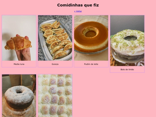 comidinhas screenshot