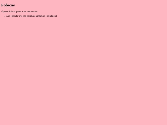 fofocas screenshot