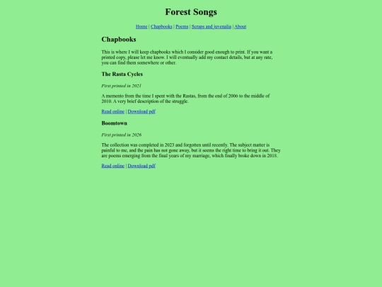 chapbooks screenshot