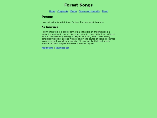 poems screenshot