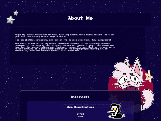 Aboutme screenshot