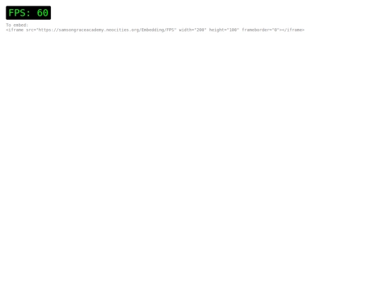 Embedding/FPS screenshot