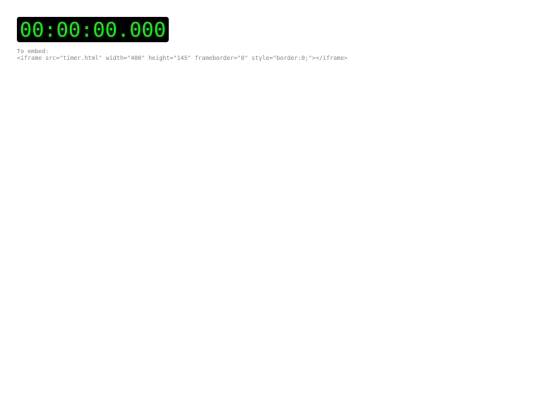 Embedding/timer screenshot