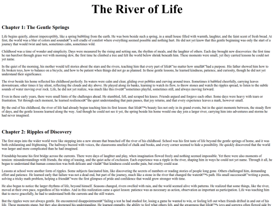 Theriveroflife screenshot