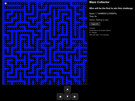 maze-collector screenshot