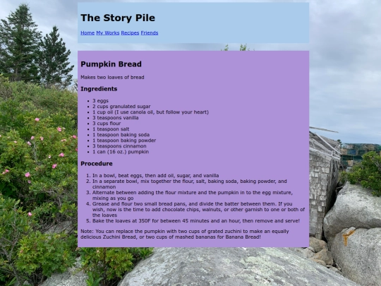 recipes/punkbread screenshot