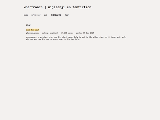 wharfroach-hsr screenshot