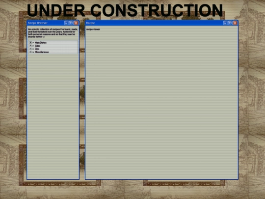 recipes screenshot