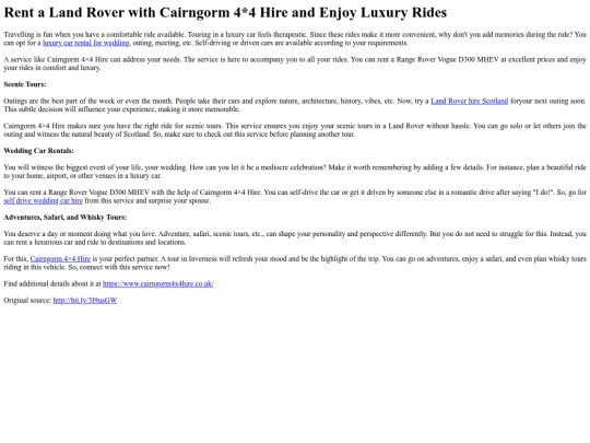 RentaLandRoverwithCairngorm44HireandEnjoyLuxuryRides screenshot