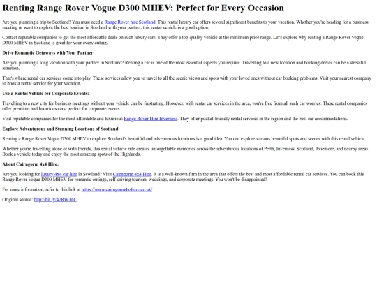 RentingRangeRoverVogueD300MHEVPerfectforEveryOccasion screenshot