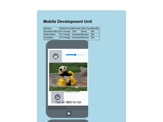 mobileDev screenshot