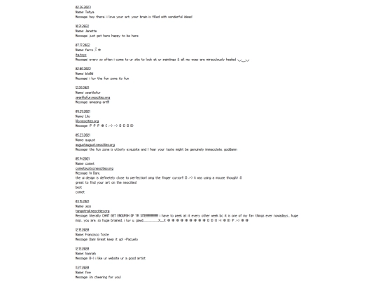 guestbook screenshot