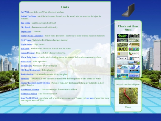 links screenshot