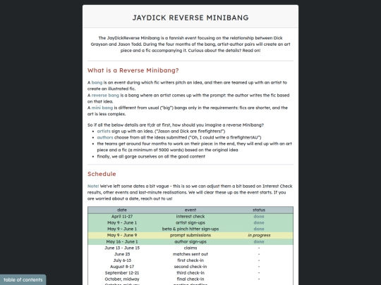information screenshot