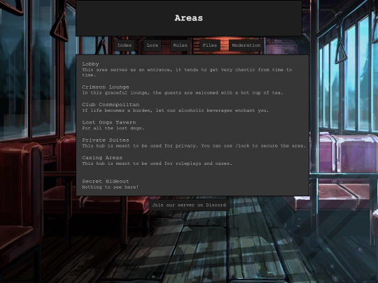 areas screenshot