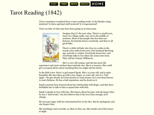 tarot-1842 screenshot