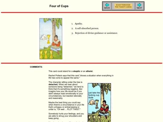 tarotcard/cups-04 screenshot