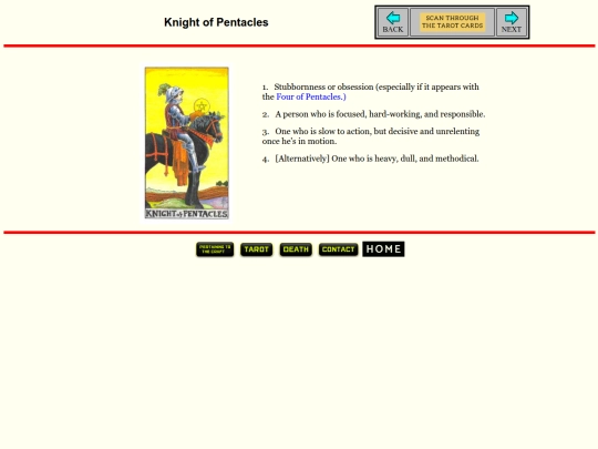tarotcard/pent-knight screenshot