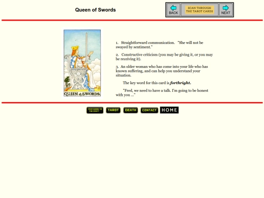 tarotcard/swords-queen screenshot