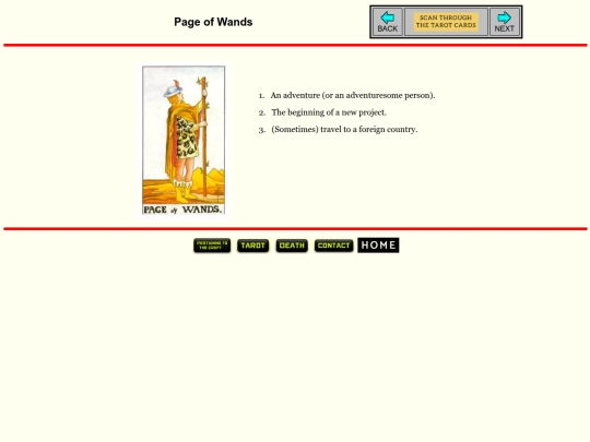 tarotcard/wands-page screenshot