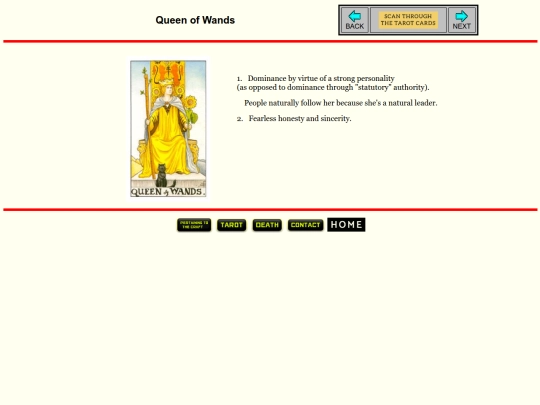 tarotcard/wands-queen screenshot