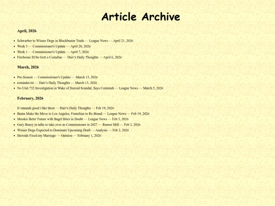 archive screenshot