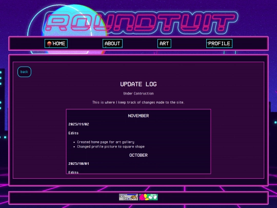 Updatelog screenshot