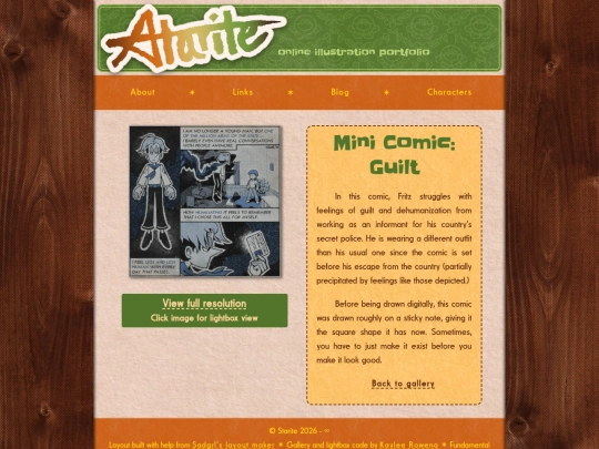 art/minicomic screenshot