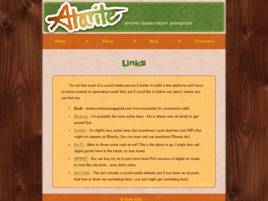 links screenshot