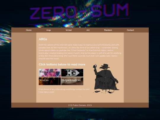 argpage screenshot