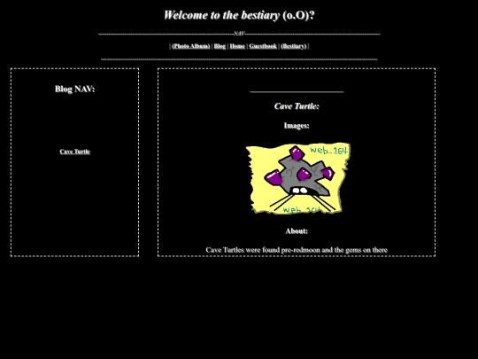 Bestiary/BestiaryHome screenshot