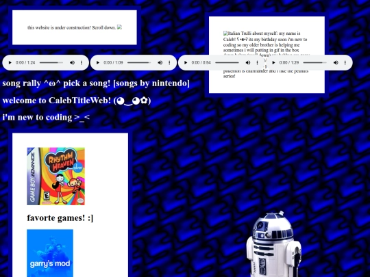 CalebsPage screenshot
