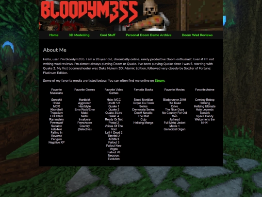 aboutme screenshot