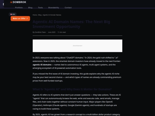 blog/agentic-ai-domain-names screenshot