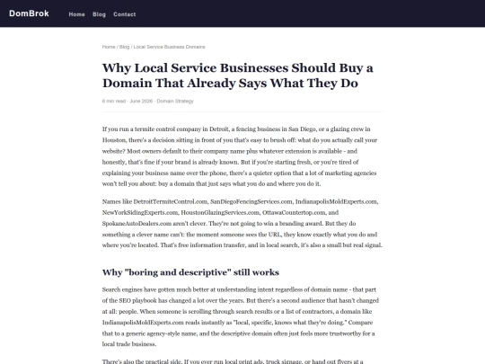 blog/local-service-business-domains screenshot