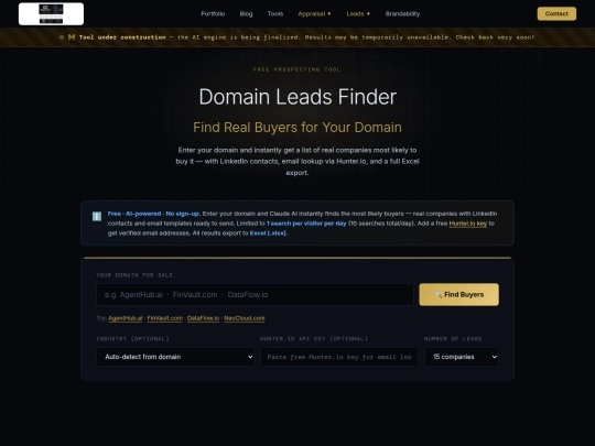 leads screenshot