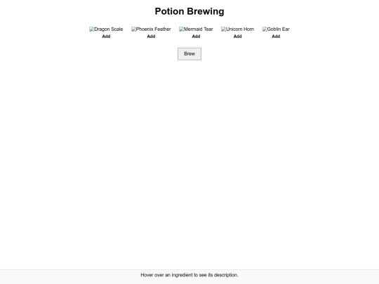 pages/potions screenshot