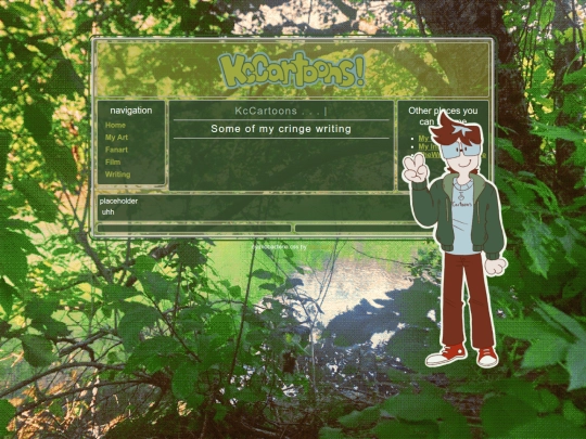 Writing screenshot