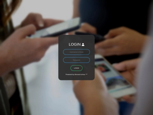 login screenshot