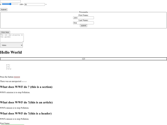 test/html forms screenshot
