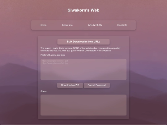 misc/tools/bulk-downloader-url screenshot