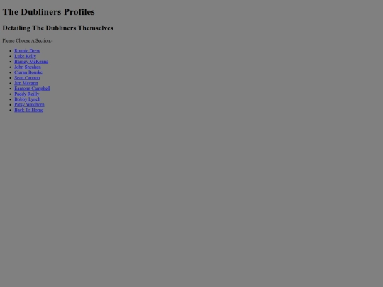 dublinersprofiles screenshot