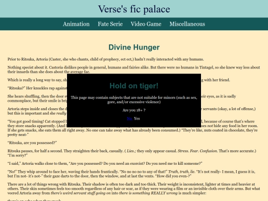fics/20250320-FATE-Divine-Hunger screenshot