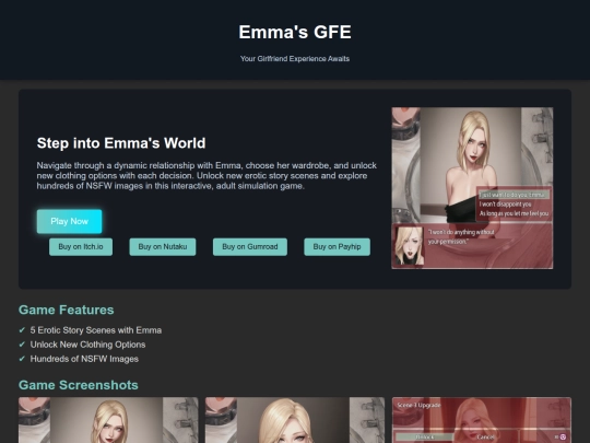 CageyGamesStore/EmmasGFE/EmmasGFE screenshot